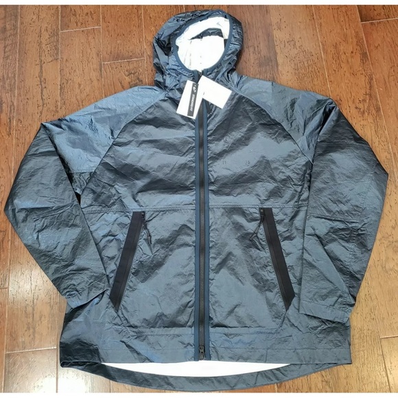 New Nike Sportswear Teck Pack Woven Mens XL Hooded Deep Ocean Jacket - Picture 2 of 9